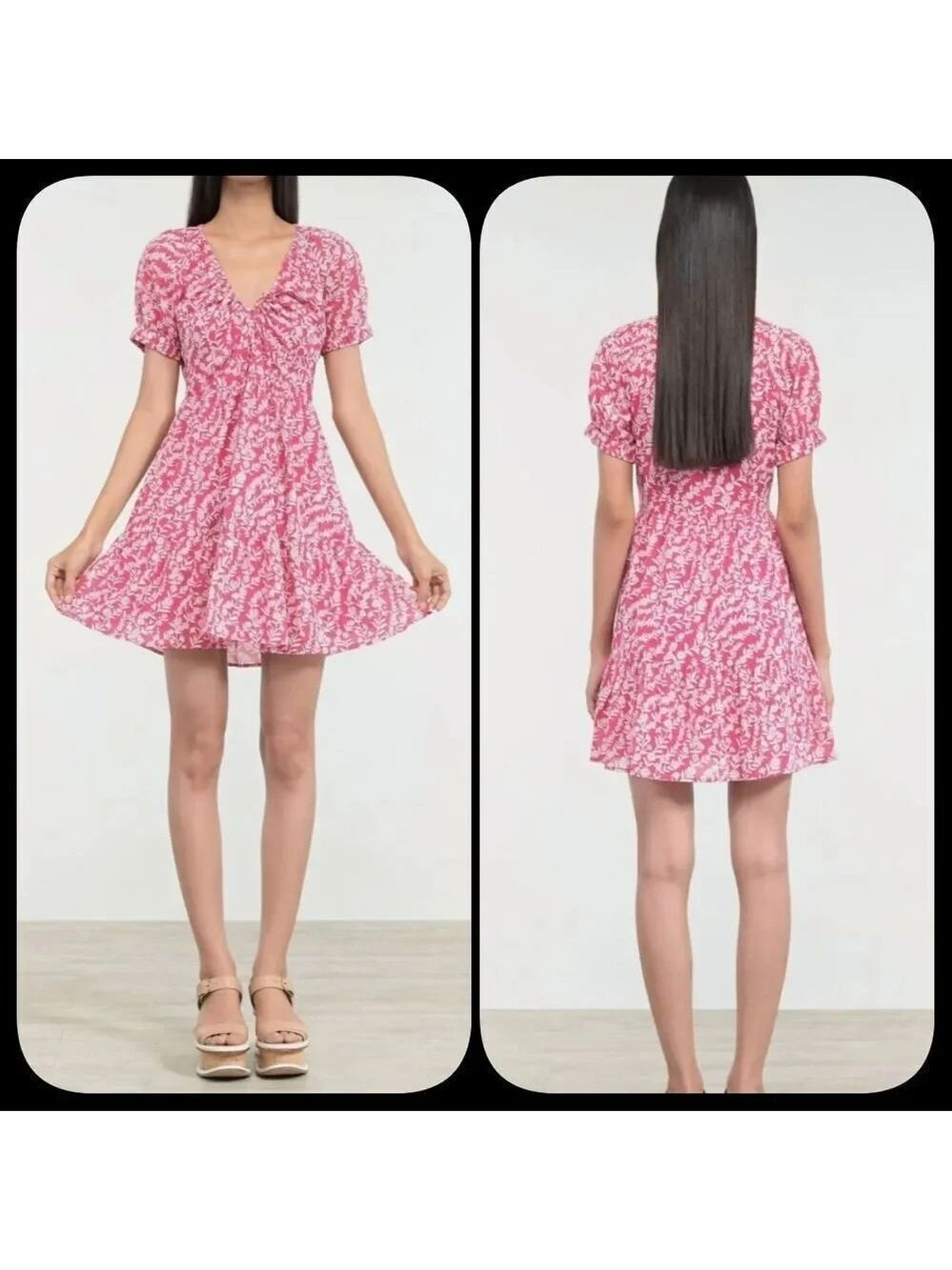 Nwot BANJANAN Artemis Dress In Shadow Bloom Paradise